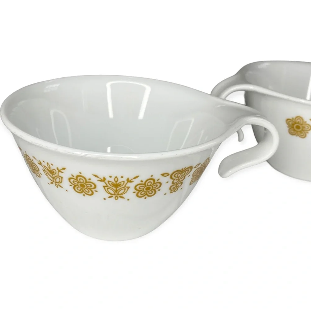 Vintage Corelle Butterfly Open Hook Cups | Set of 2
